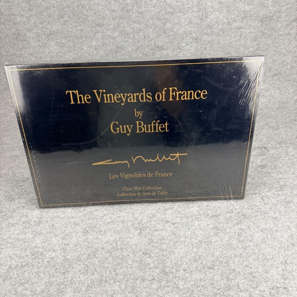 Guy Buffet The Vineyards of France Place Mat Collection Set 6 New 1991 NZ